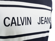 Load image into Gallery viewer, Calvin Klein Men's Jeans Striped T-Shirt Night Sky

